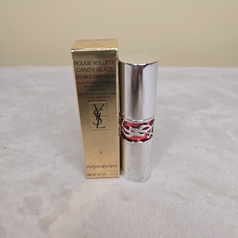 Yves Saint Laurent NUDE PLEASURE (Nude Caramel) Candy Glaze Lipgloss Stick - Picture 2 of 10